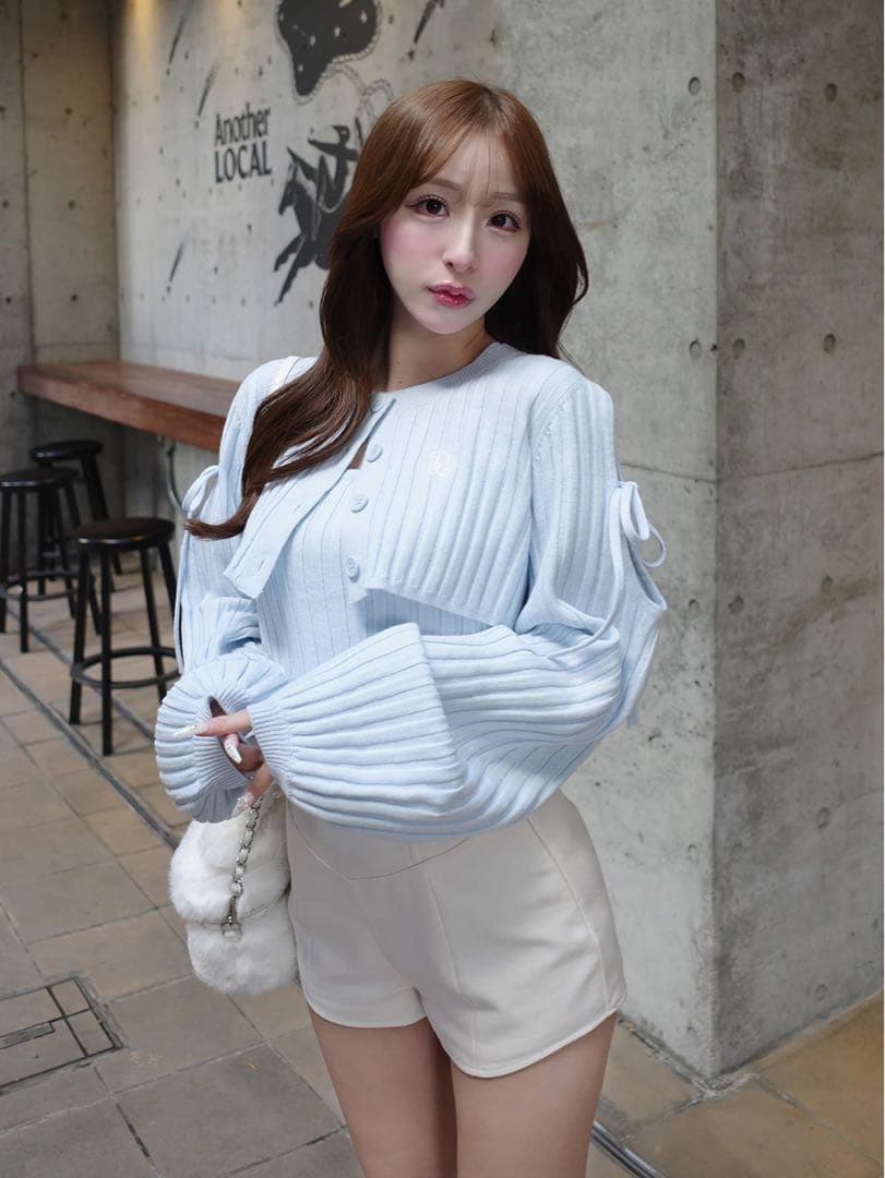 Darich ショルダーオープンアンサンブルニットトップス - メルカリ