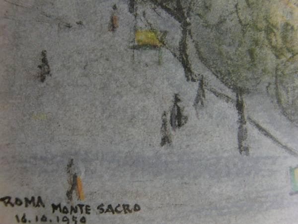 守屋多々志、ノメンターナ街道、希少な額装用画集より、美品、新品額装付