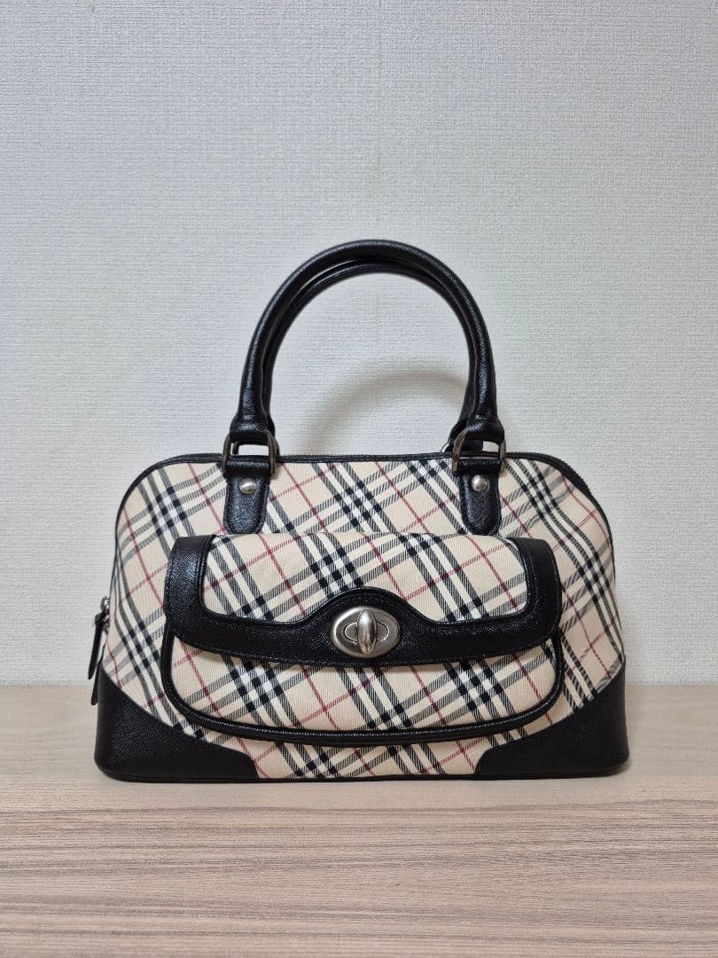 バーバリー　ノバチェックハンドバッグ　ミニボストン　西川ヴィンテージ品