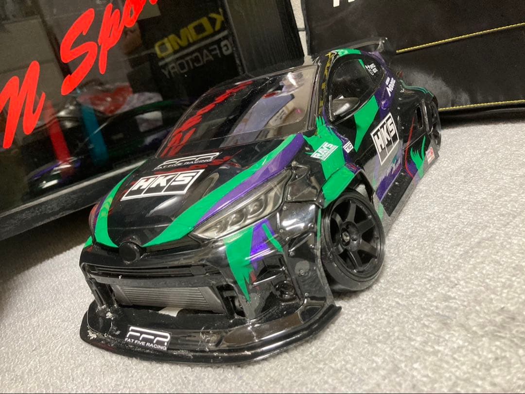 アディクション　GRヤリス　ラジコンボディー　HKS ドリラジ Round.197 アディクション製 GRヤリス PANDEM GXPA16 [AD-RB5] 3カラー