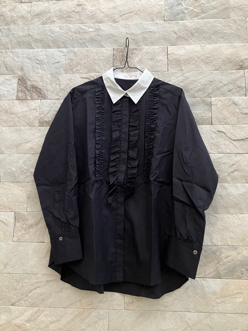 新品】ドレステリアDRESSTERIORコットンフリルブザムシャツ 38 - メルカリ