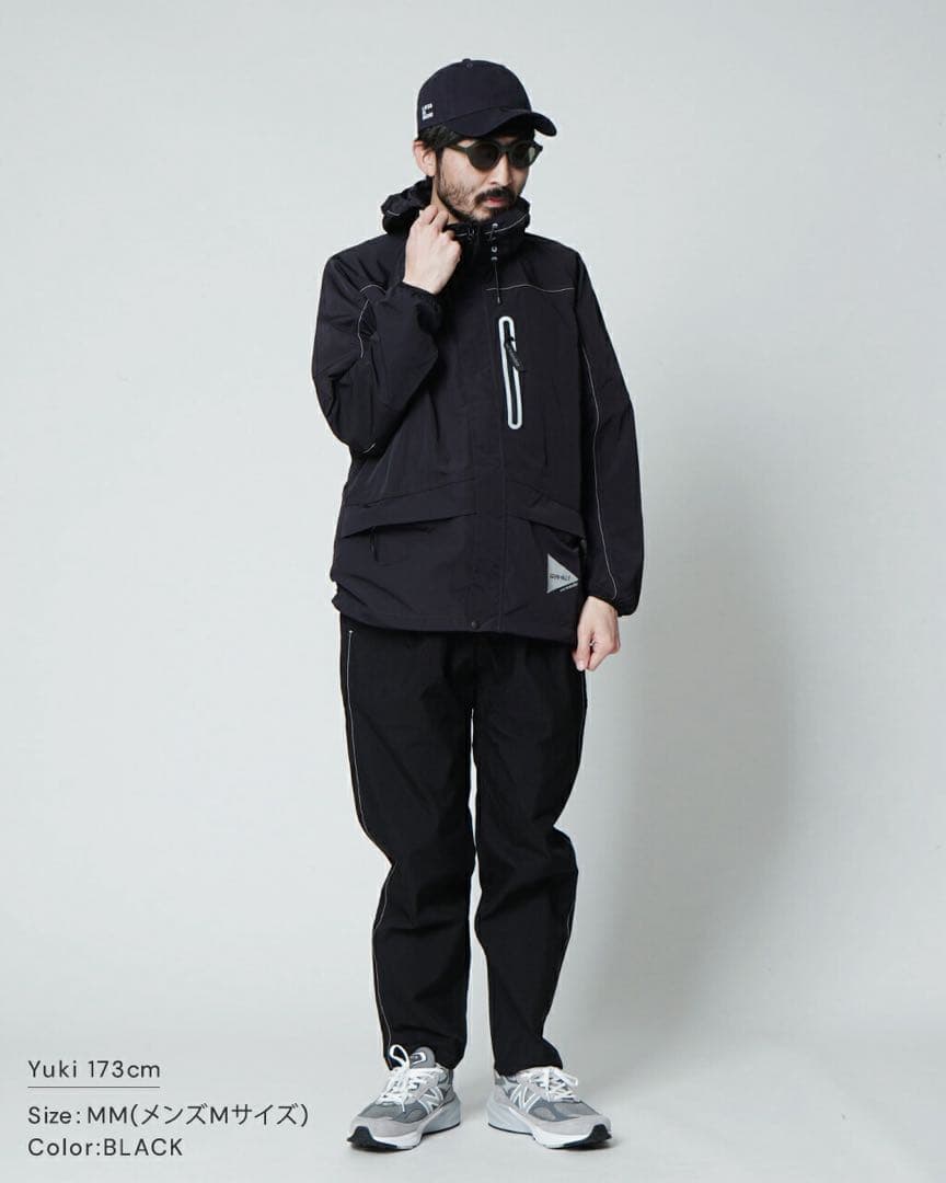 Gramicci x AND WANDERパッチワークウィンドパーカー Sサイズ