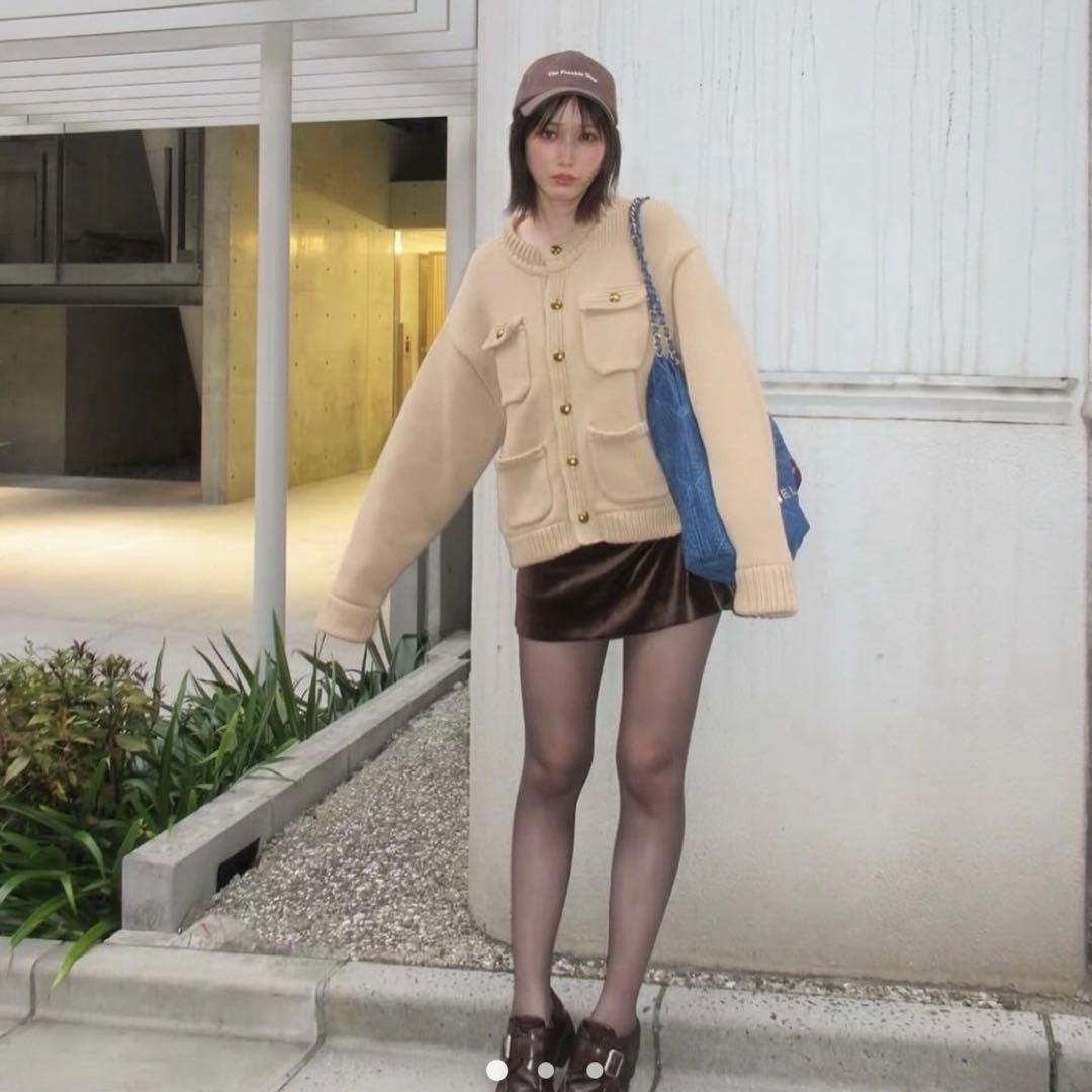 The toe♡Residenz Knit Cardigan black M