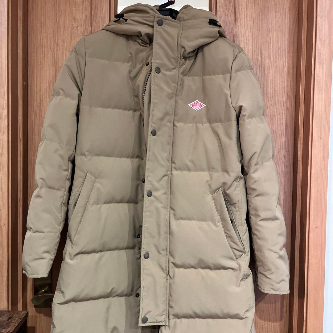 ダントン　ベージュ フード付き ダウンジャケット38