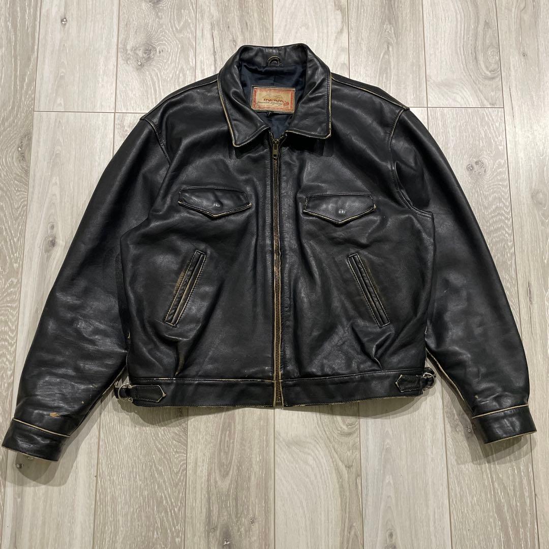 80s Lee TREVOR 2XL レザージャケット ライダースジャケット - メルカリ