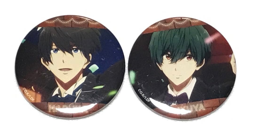 七瀬遙＆桐嶋郁弥 缶バッジ Free!-Dive to the Future- - メルカリ