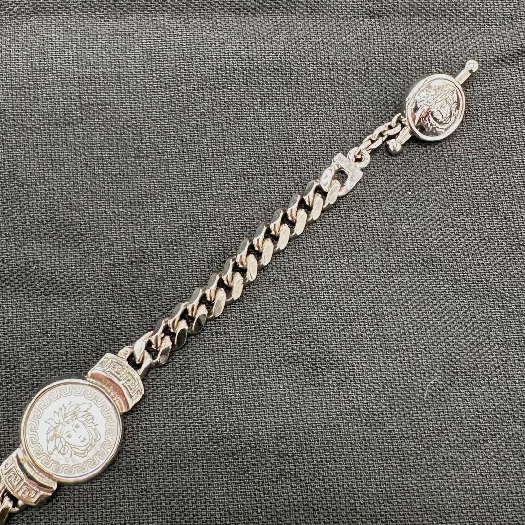 Versace ヴェルサーチ メデューサ シェル チェーンブレスレット