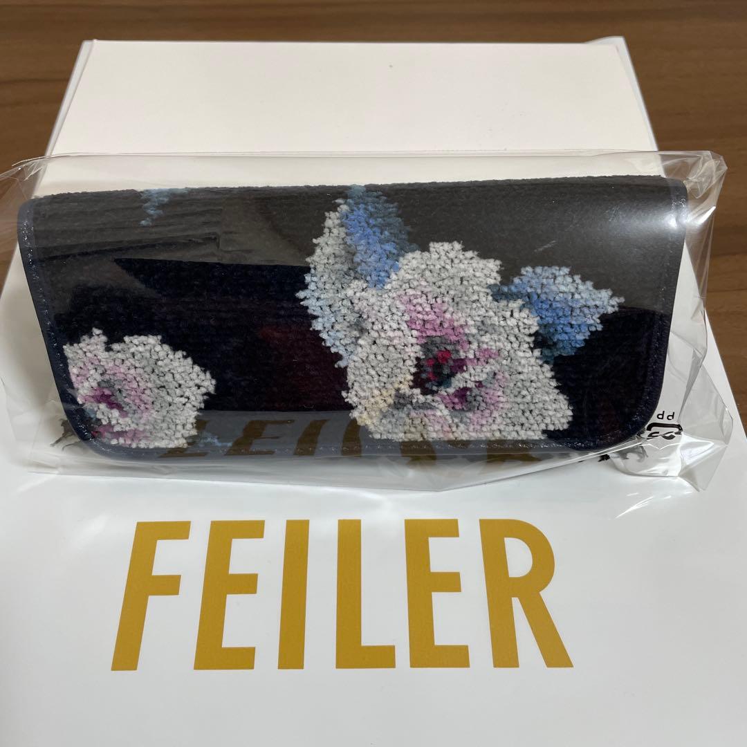 新品未使用】FEILERフェイラー ☆メガネケース ローランサン ネイビー