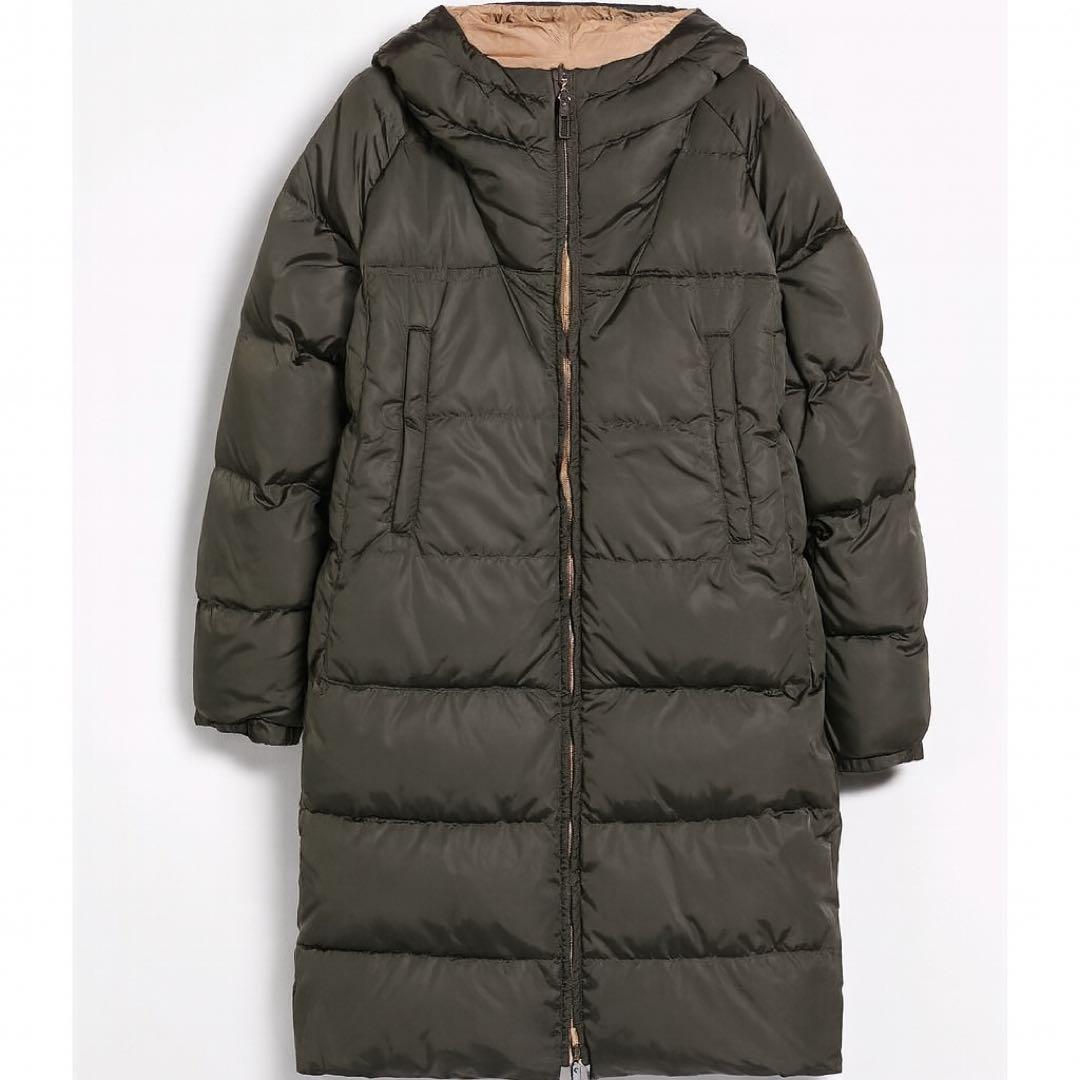 Max Mara リバーシブル　オリーブベージュ　美品　ダウンコート12万