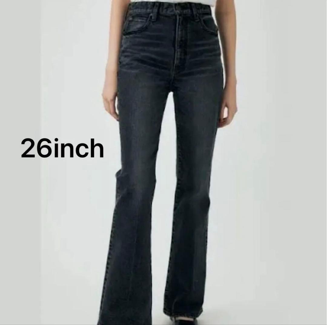 MOUSSY MVS L Black flare【ロング丈26】