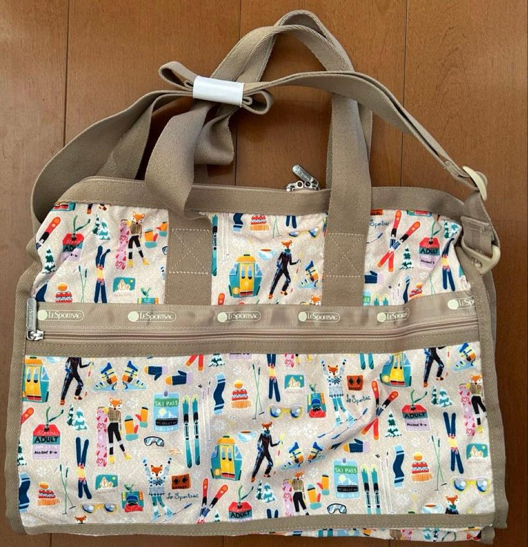 レスポートサック ボストン M ウィンタースキー柄