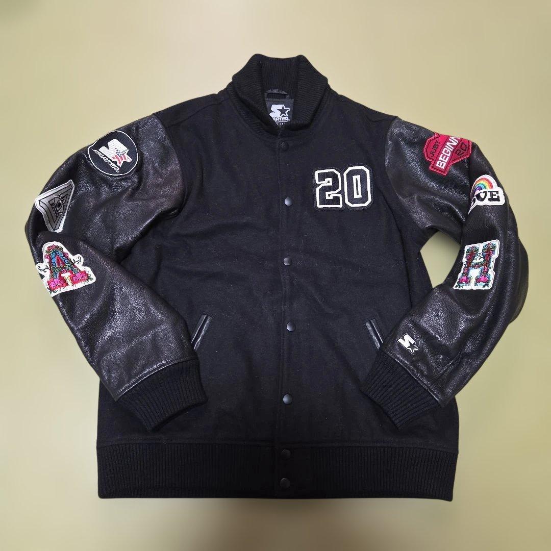 激レア美品 浜崎あゆみ スタジャン Lサイズ スターター レザー パッチ