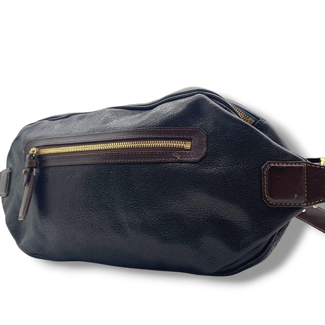 土屋鞄　アルマス　バッファローボディバッグ　アーバンネイビー