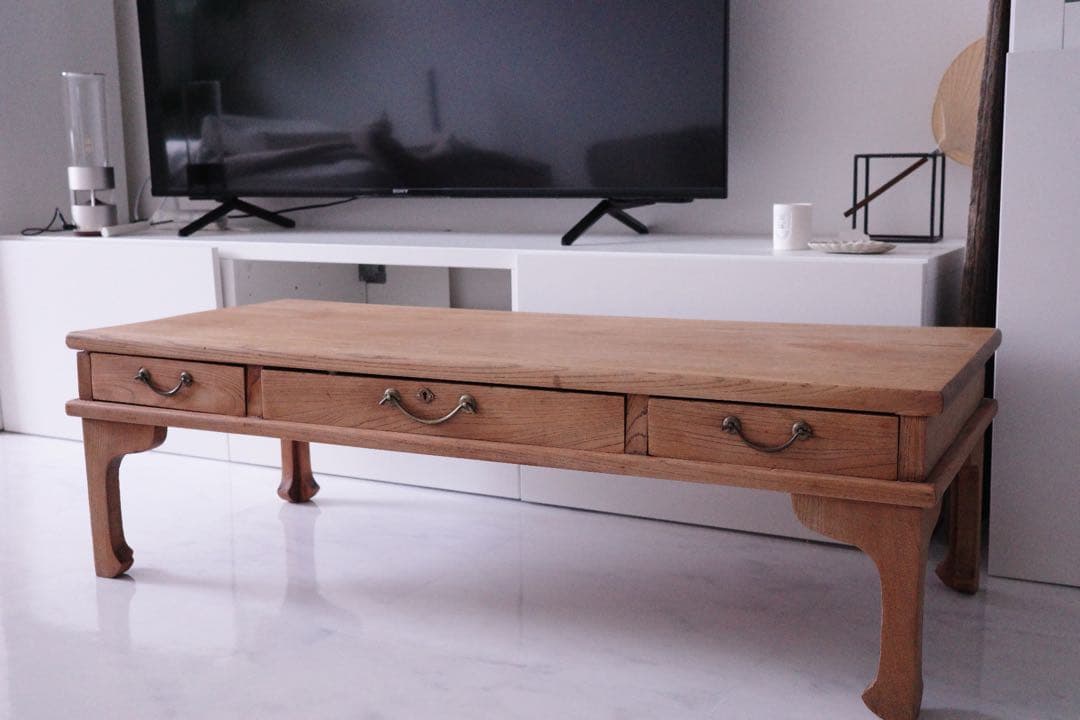 明治時代　ヴィンテージ　ローテーブル　コーヒーテーブル 英国アンティークのローテーブル、マホガニー材の杢目が美しいコーヒー