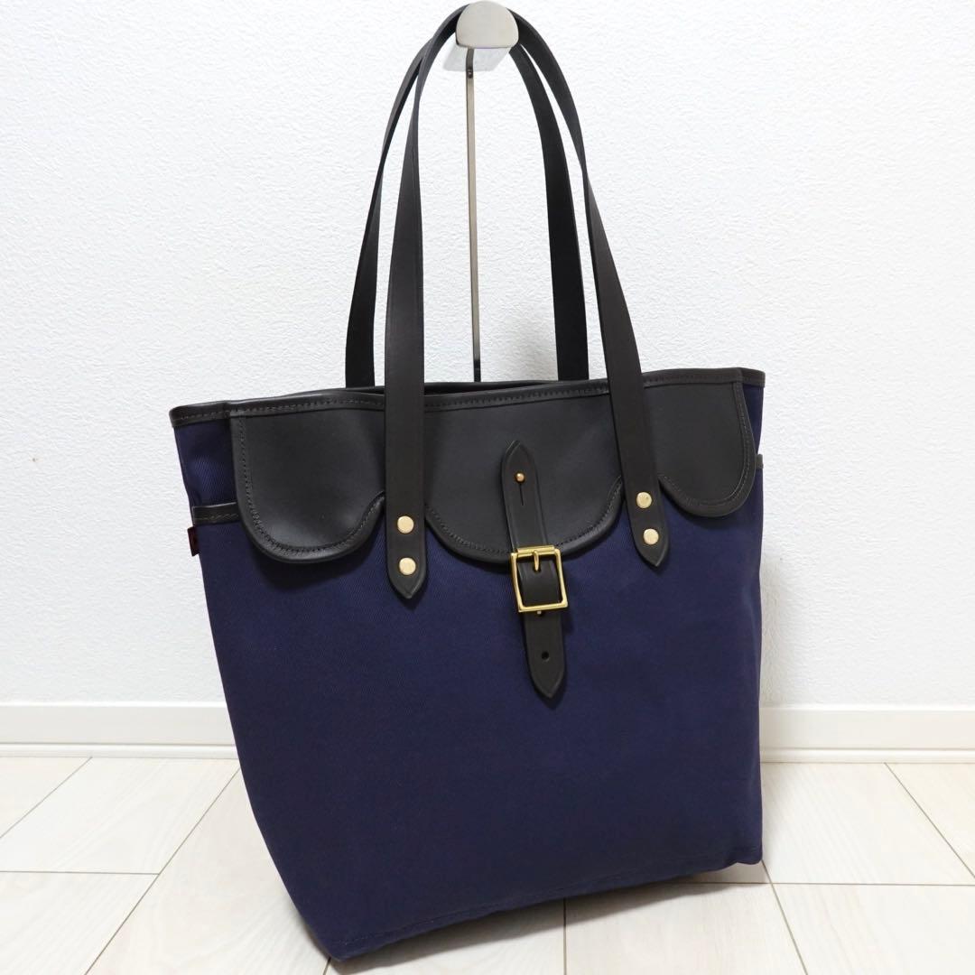 CROOTS フラップ　ポケット　トートバッグ　BEAMS F 別注　ネイビー