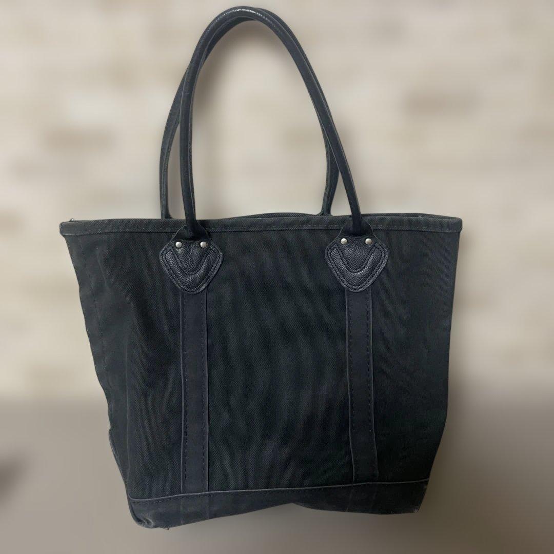 L.L.BEAN エルエルビーン レザーハンドル トートバッグ 米国製 ブラック