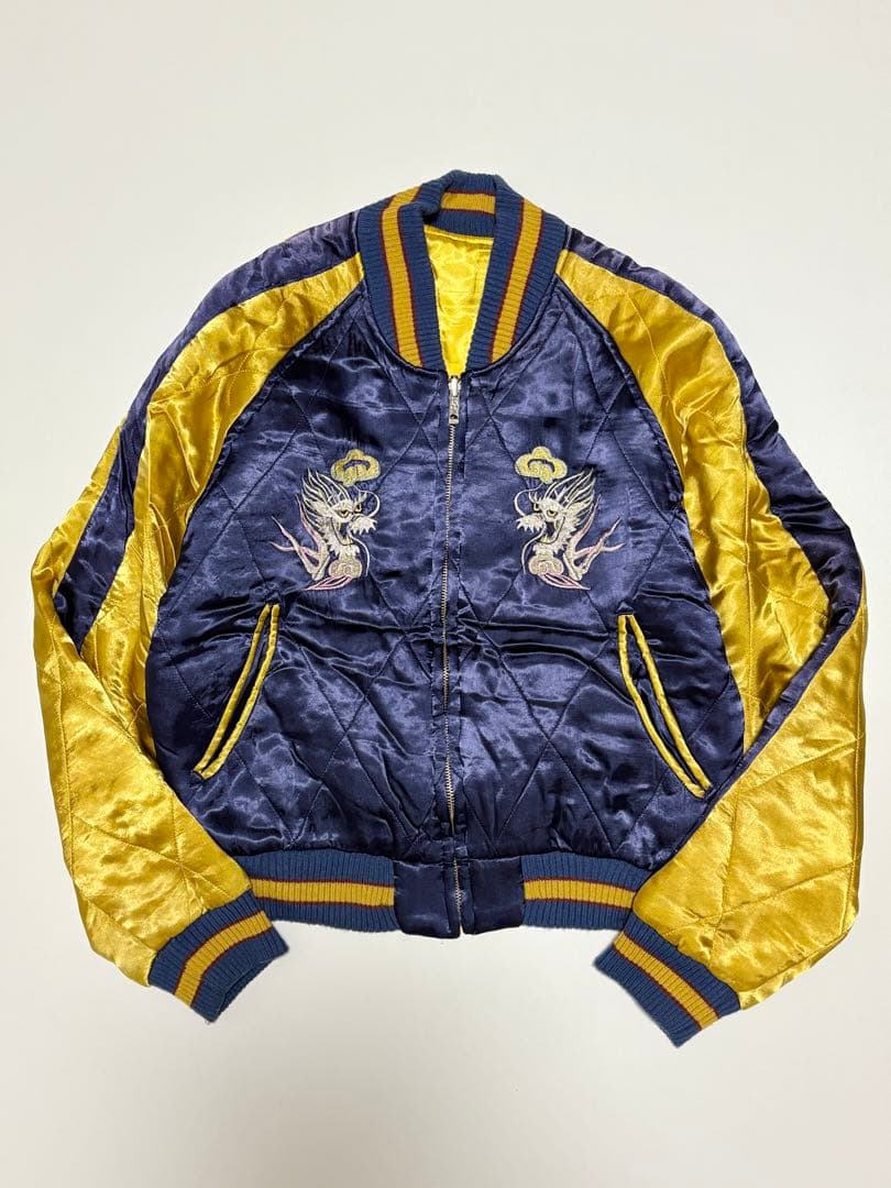 スカジャン スーベニアジャケット 横須賀 ミツワジップ スカジャン ビンテージ ミツワジッパー 横須賀ジャンパー オールド