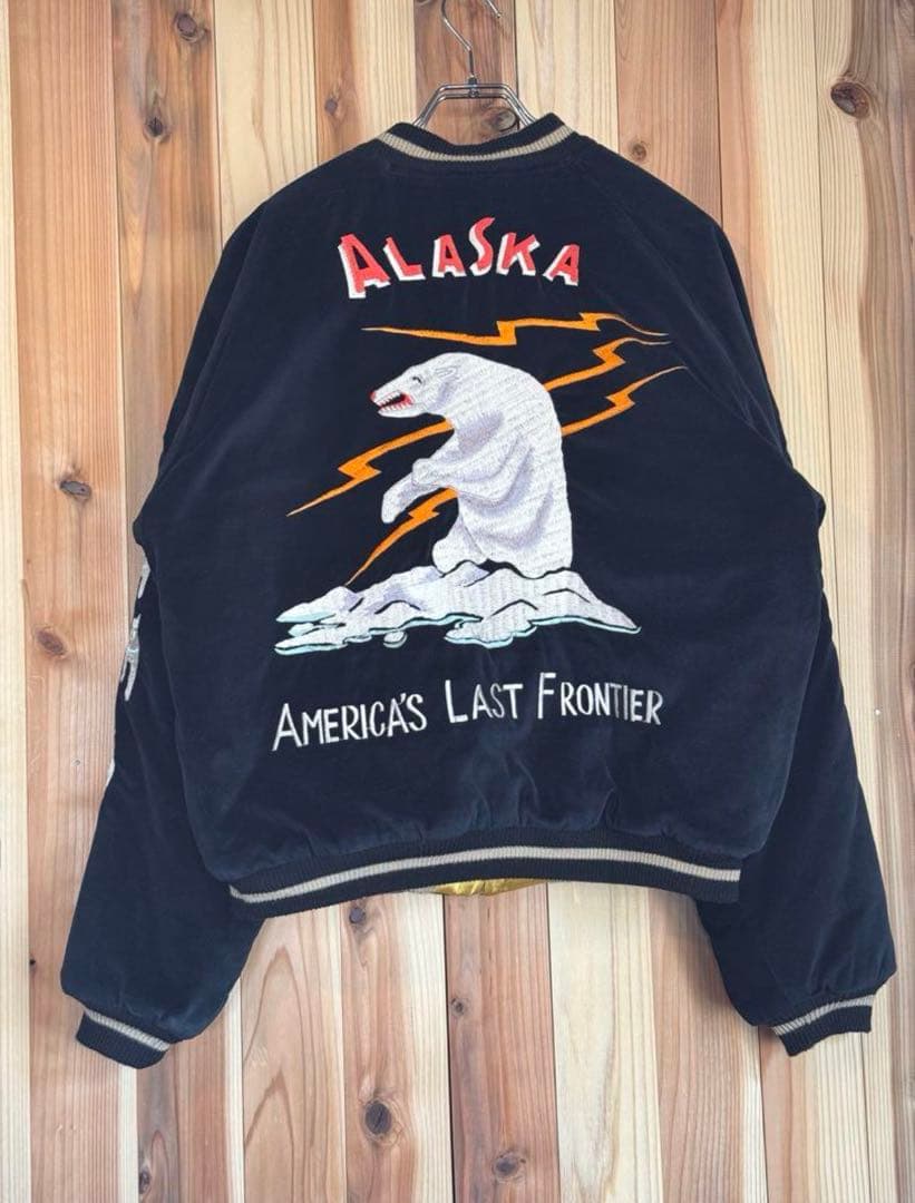 激レア 東洋エンタープライズ アラスカ 別珍 スカジャン XL 犬ぞり