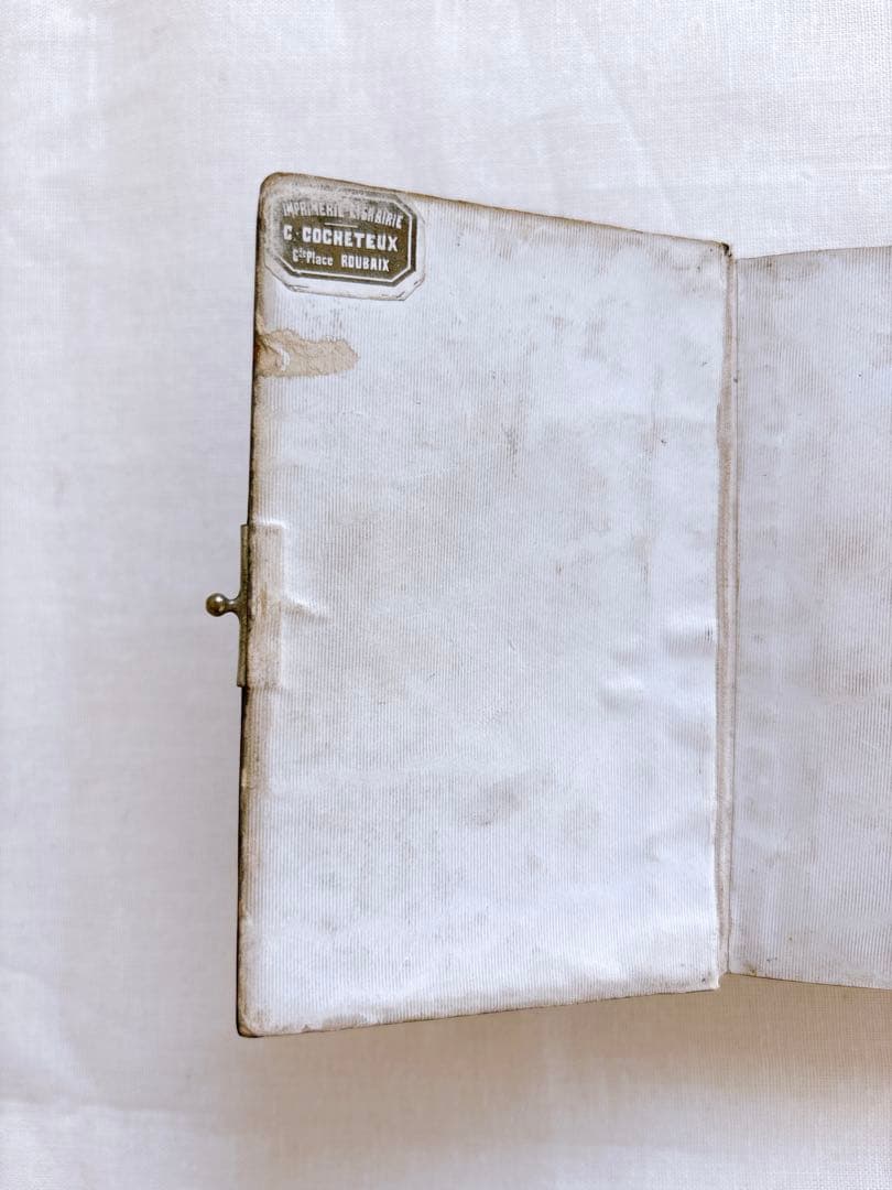 フランスアンティーク 1888年聖書・セルロイド