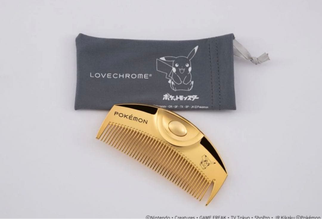 ラブクロム♡コーム ポケモンpokemon K24GPツキ ゴールド ピカチュウ