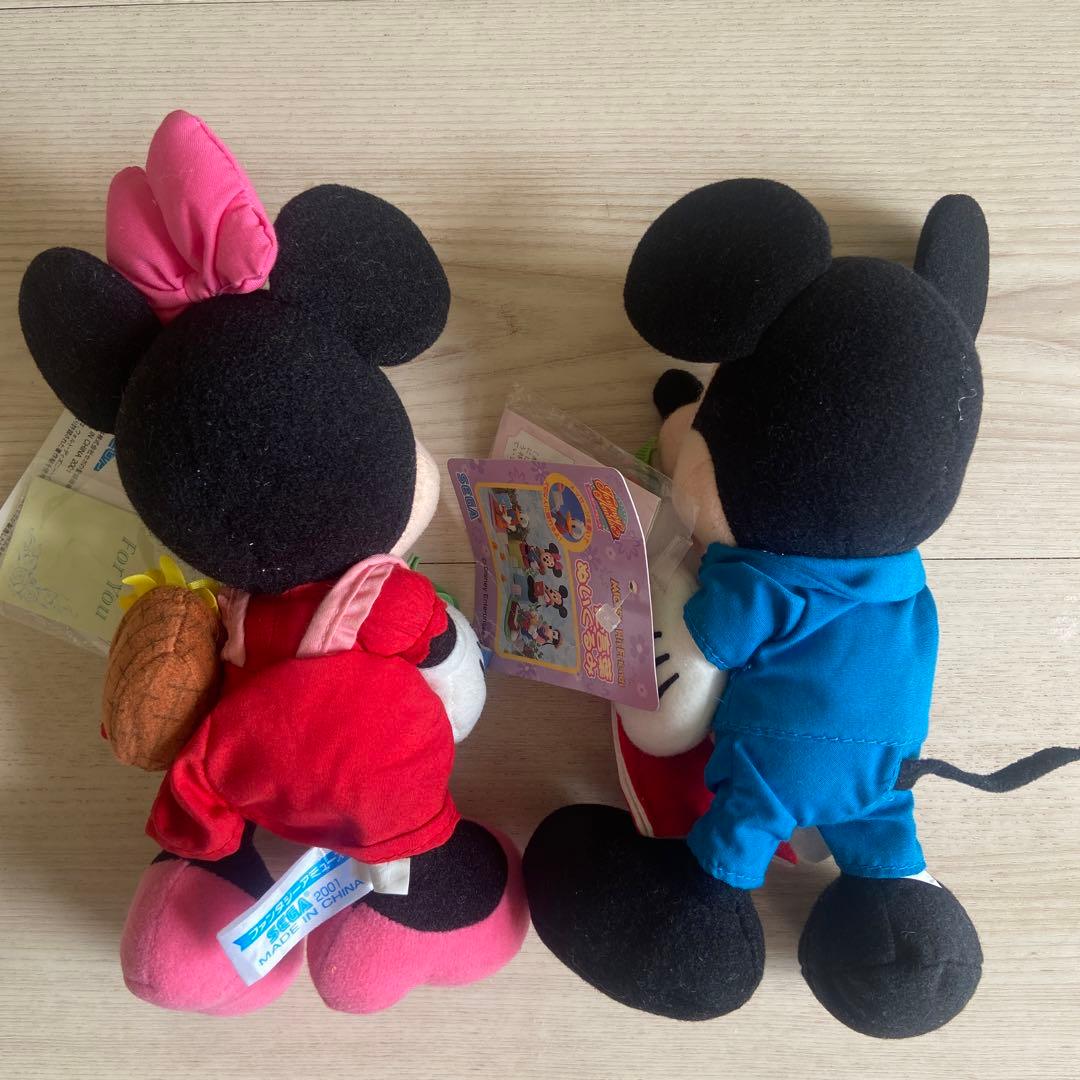 ディズニー SEGA ミッキー ミニー ぬいぐるみ 非売品 当時物 花言葉