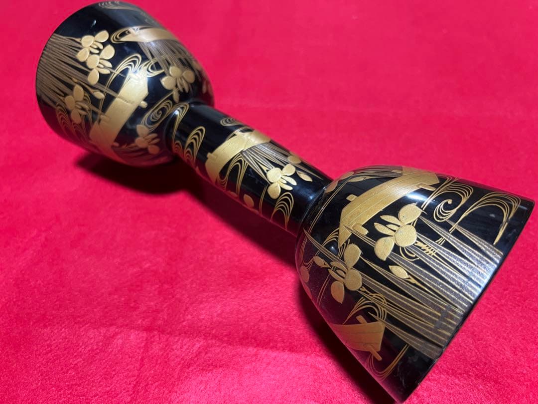 鼓 小鼓 古胴 金蒔絵 明治期？