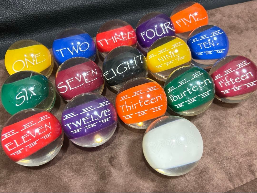 ビリヤード ボール クリアボール セット Amazon | Harilla きん スポーツ用 25mm ミニビリヤードボール 16 個