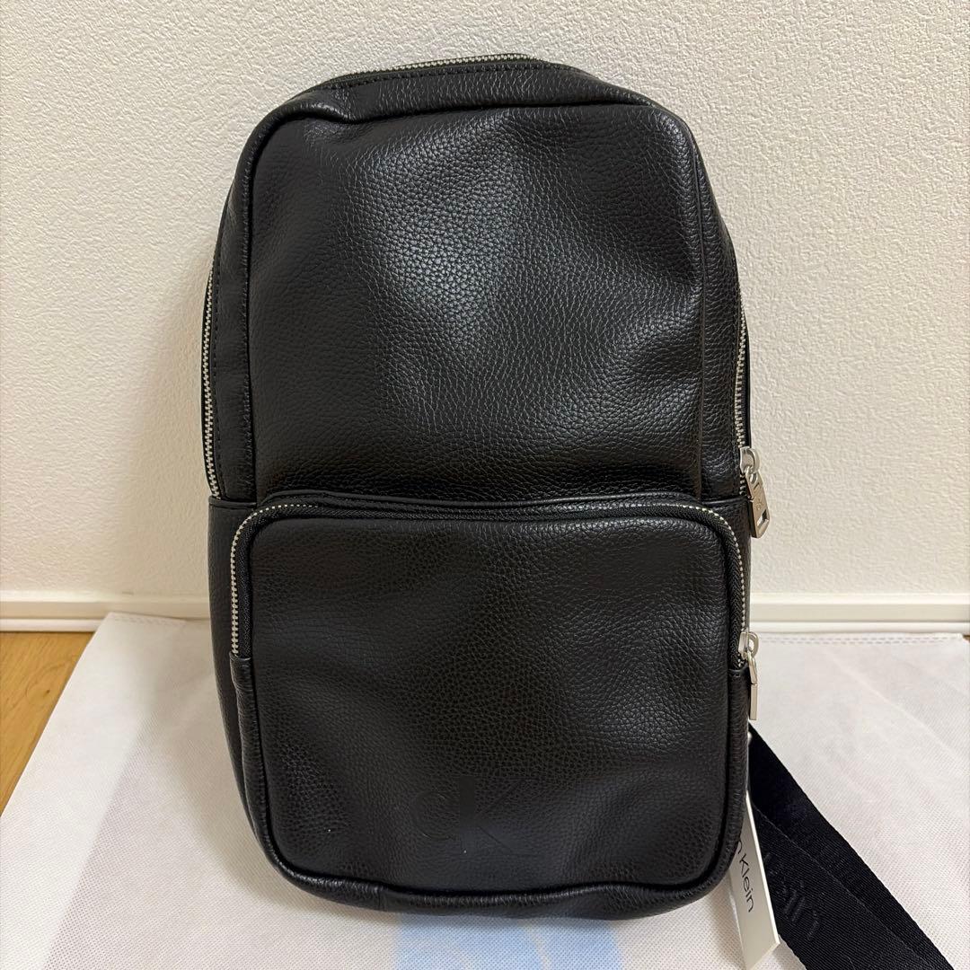 新品未使用 カルバンクライン ボディーバッグ ワンショルダー バッグ ブラック