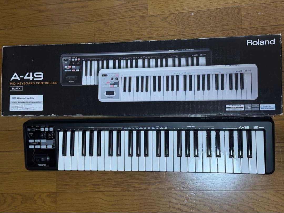 ROLAND ( ローランド ) A-49 ブラック　MIDIキーボード