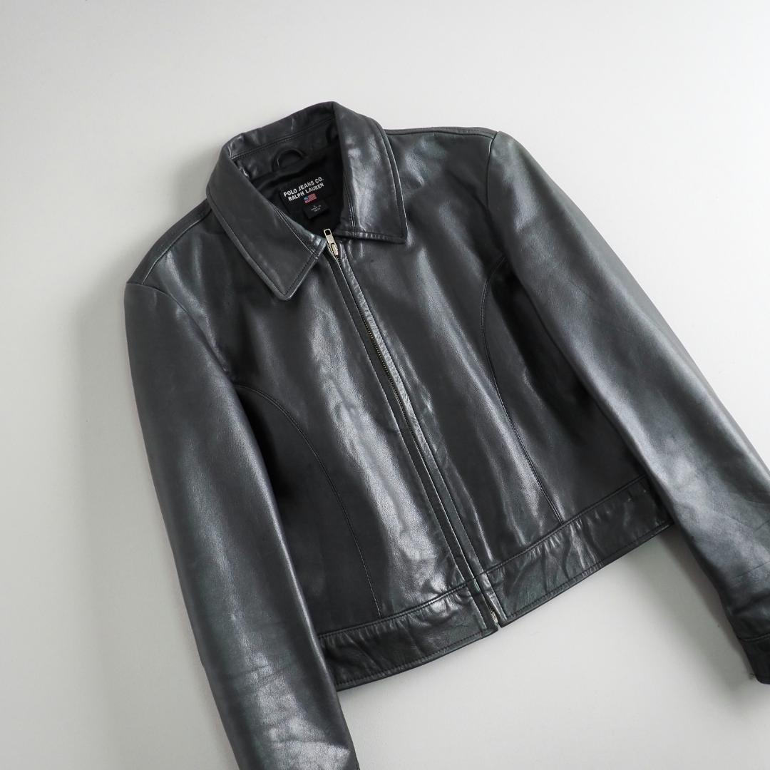 ラルフローレン　レザージャケット　シングルライダース　本革　緑青色　美品 楽天市場】【中古】POLO RALPH LAUREN | ポロ・ラルフローレン