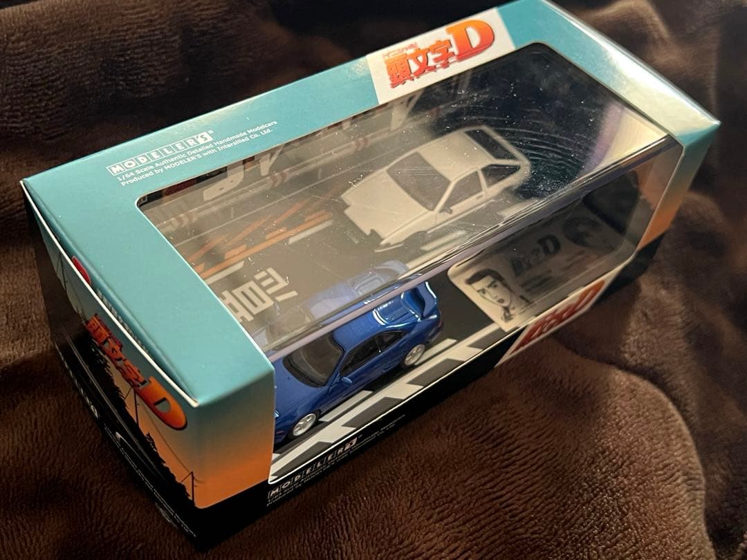 モデラーズ 頭文字D ミニカー 1/64 小柏カイ 藤原拓海 MR2 ハチロク