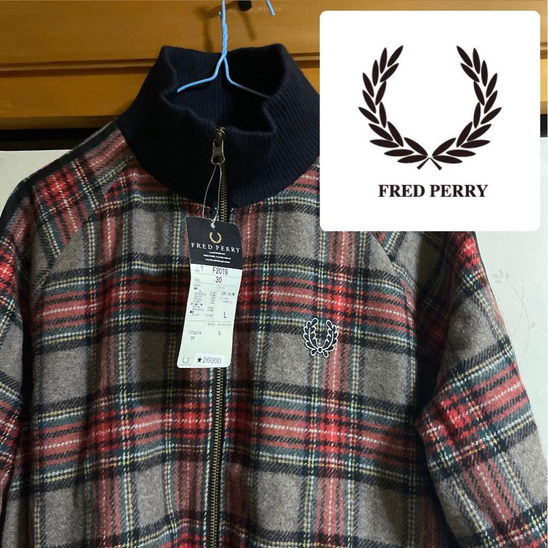 90s FRED PERRY フレッドペリー ブルゾン ジャケット チェック - メルカリ