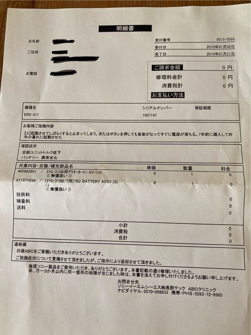 AIBOアイボ☆ラッテ☆中古ジャンク☆箱・取扱説明書&ラッテマカロンと