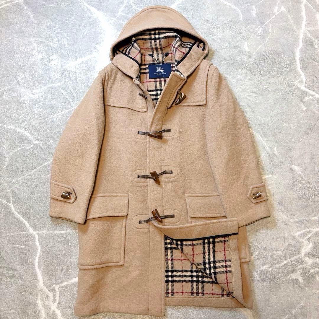BURBERRY LONDON ロング ダッフルコート ウール ベージュ L