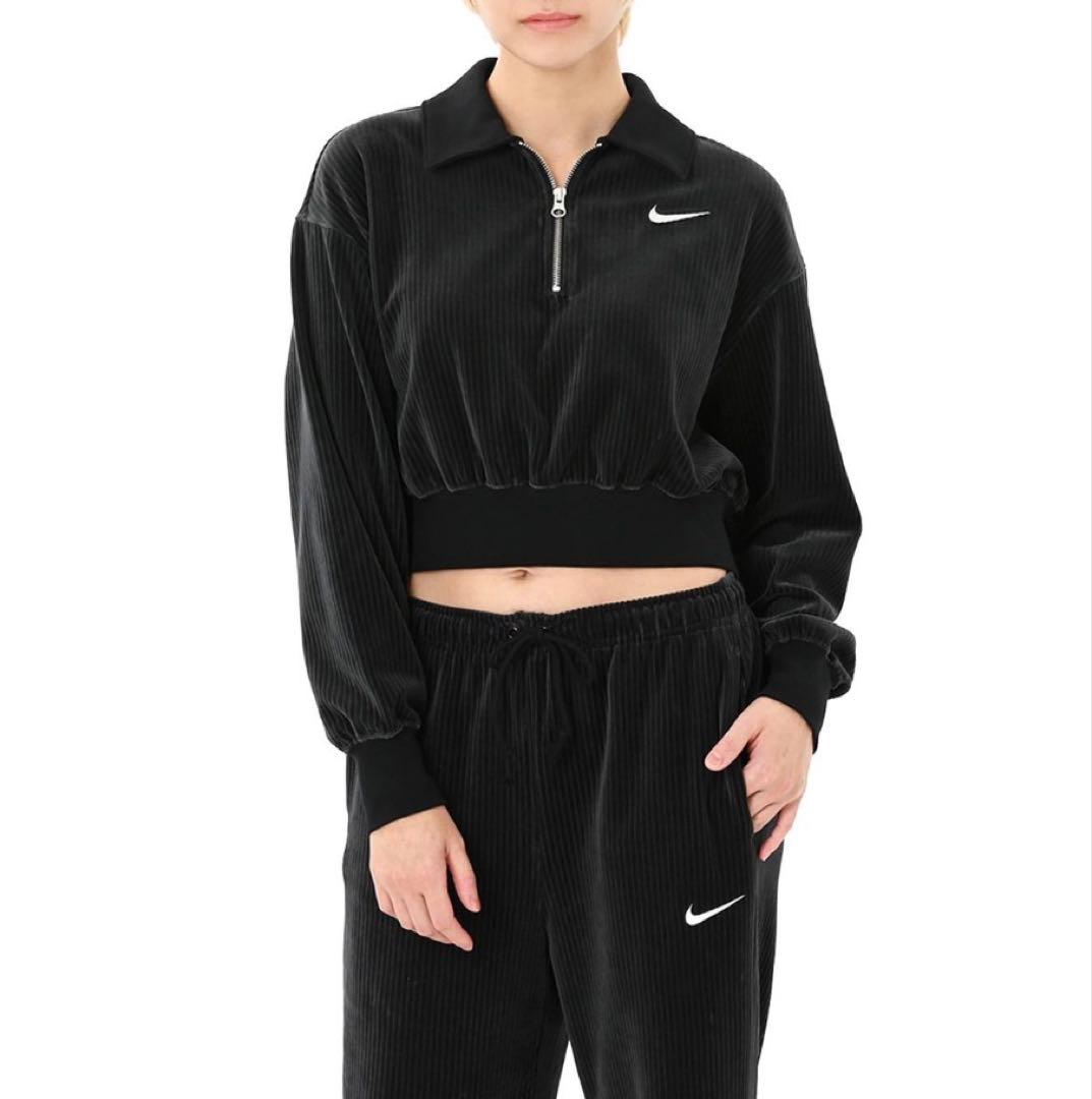 ちゃぴさま専用】Nike コーデュロイ ハーフジップ クロップド