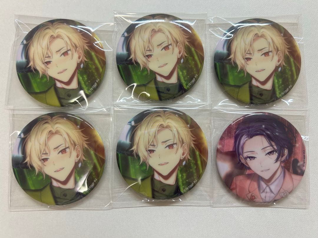 エイトリ 18TRIP 久楽間潮 輝矢宗氏 缶バッジ BD バースデー - メルカリ