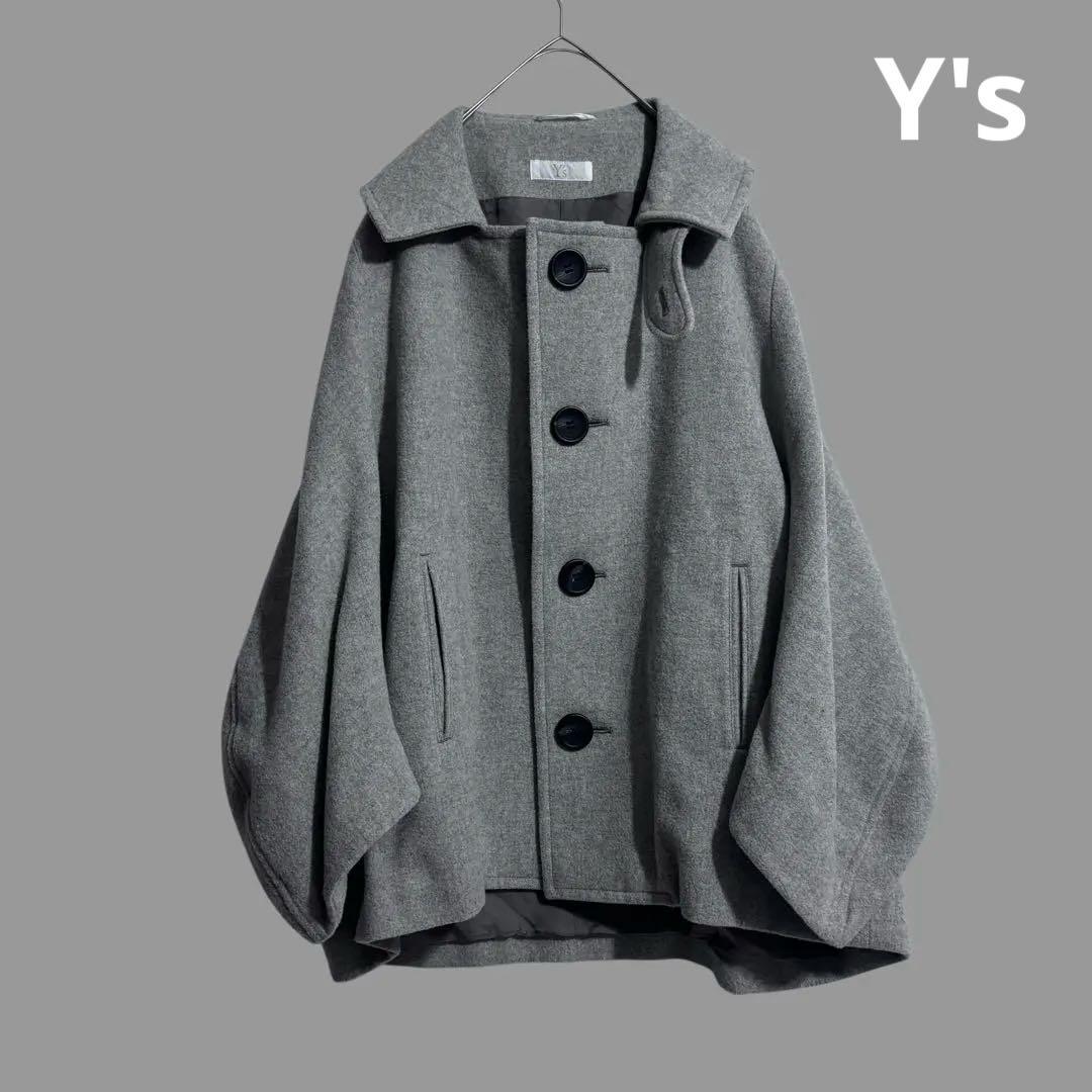 y'sエアリーモッサコート　ワイズ　ヨウジヤマモト AIRY MOSSER LONG CAPE COAT(XS Black): Y's｜THE SHOP YOHJI YAMAMOTO