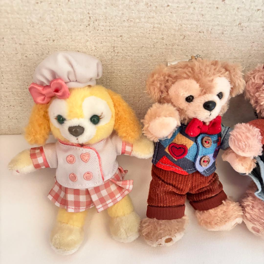 ダッフィー シェリーメイ ジェラトーニ クッキーアン ぬいぐるみバッジ