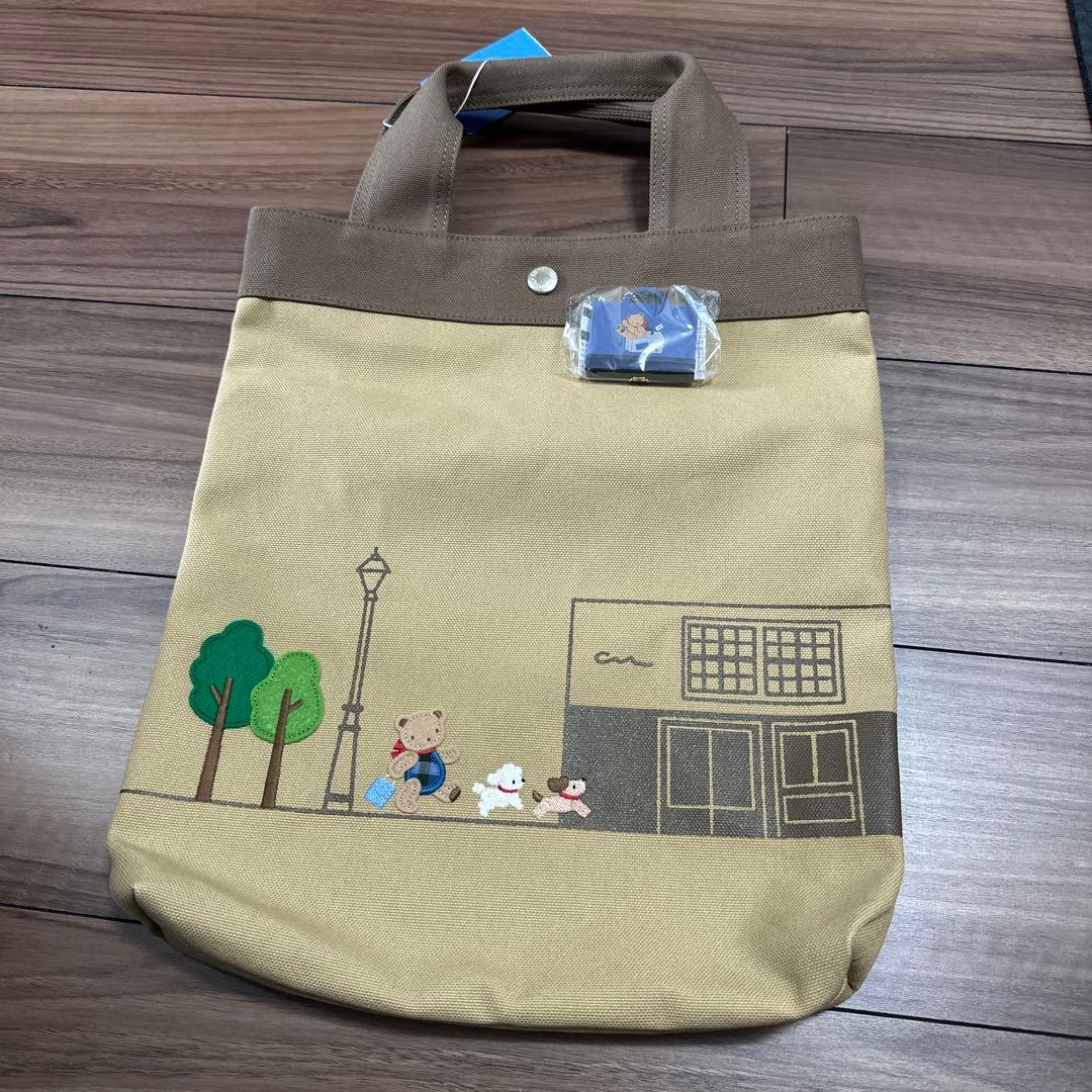 新品未使用》familiar 広尾限定 トートバッグ チャーム、紙袋付き