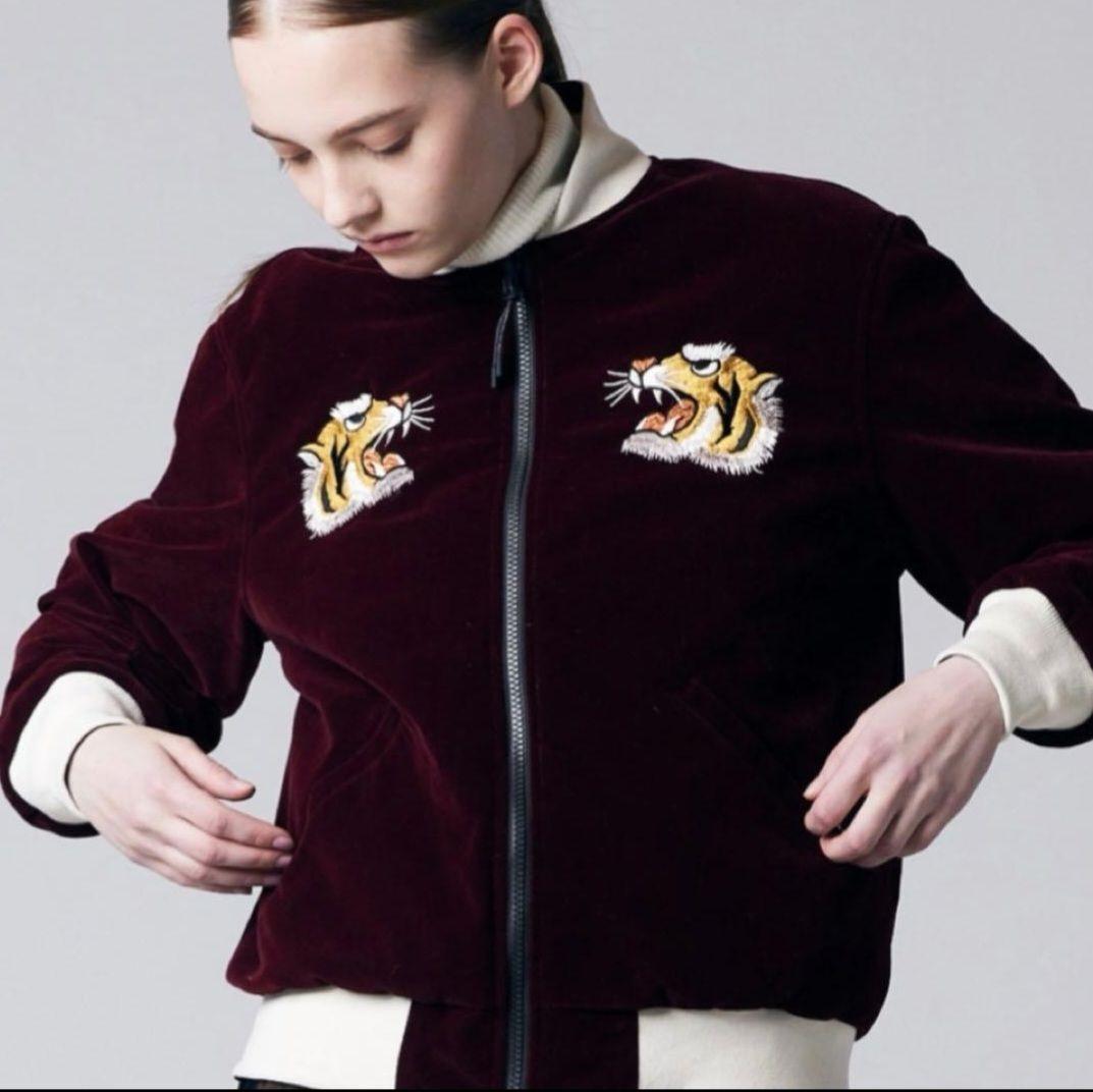 【TAION】 JK04JS D.BURGUNDY×D.NAVY M ジャパンスペシャル リバーシブル スカジャン ダウンジャケット