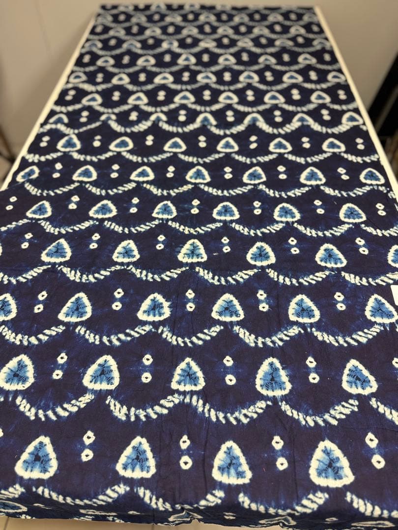 N7「片野絞り」民藝 藍染絞り職人 片野かほり 藍染絞り布 国展 有松
