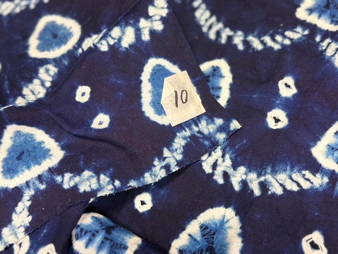 N7「片野絞り」民藝 藍染絞り職人 片野かほり 藍染絞り布 国展 有松