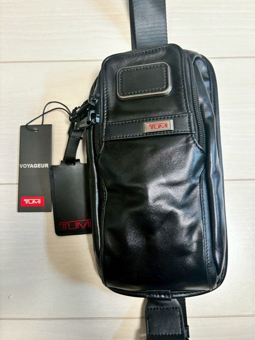 TUMI ボディバッグ ブラック　レザー TUMI（トゥミ） 最大51%☆3/8限定 正規品5年保証 ボディバッグ メンズ