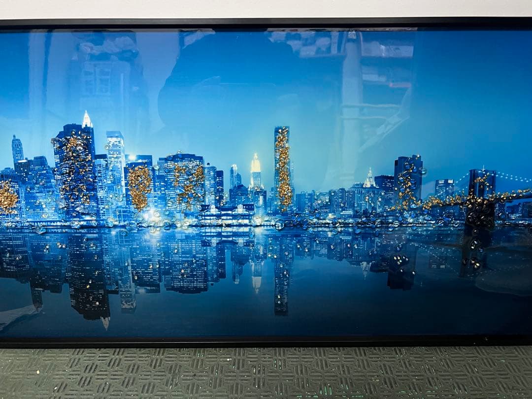 美品！壁掛け夜景絵画装飾アート