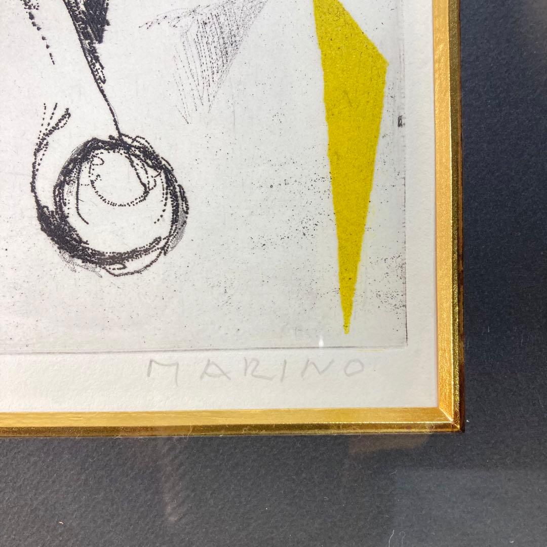 真作保証】マリノ・マリーニ「馬」カラー銅版 直筆サイン 90部限定