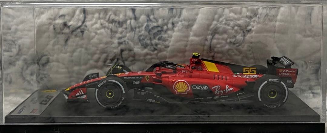 ルックスマート1/43 フェラーリ SF23 サインツ2023イタリアGP3位