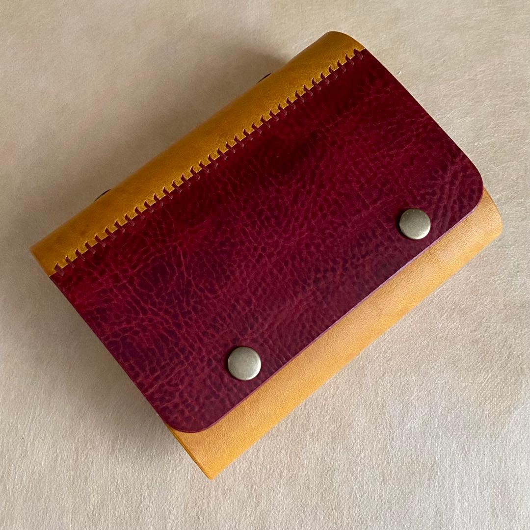 自由手帳 ミニ6 ワイン×イエロー