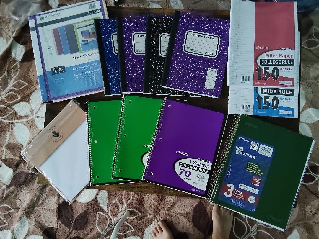 コンポジションブック、リングノート、リングファイル、ルーズリーフ、アメリカ文具 2冊セット マーブル ノート コンポジション ブック アメリカ 定番 大学