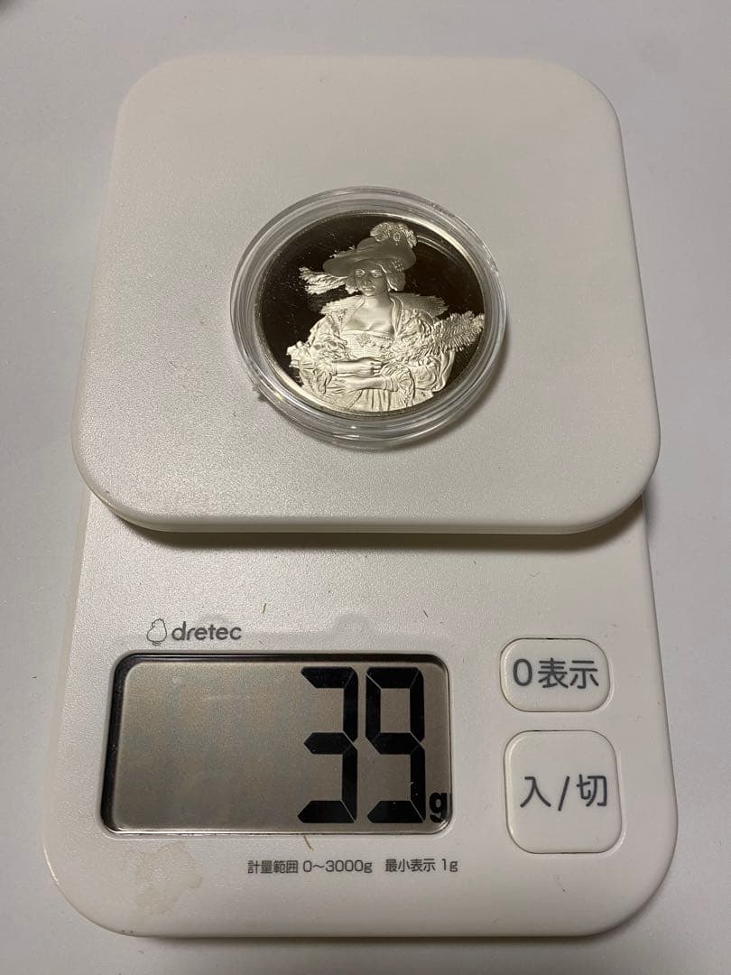 フランス 高銀位 芸術大型銀メダル 貴婦人像 鏡面美品 - メルカリ