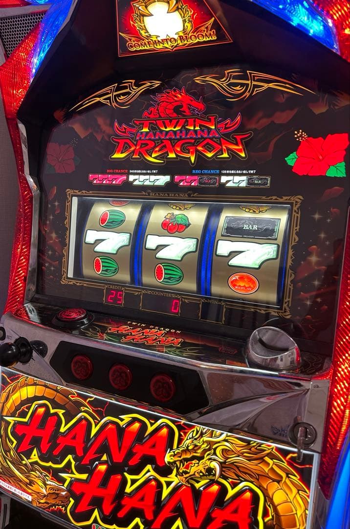 ツインドラゴンハナハナ　実機　石川県　引き取りも可